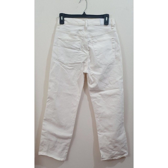 Goldsign Women's Cream Benefit High Rise Relaxed Straight Jeans Size 26 - Picture 8 of 16